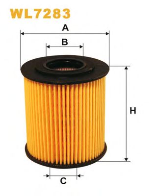 WIX FILTERS wl7283 -  Фильтр масляный двигателя